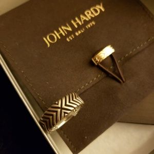 NWT! John Hardy Bedeg Triangle Pattern Line Band